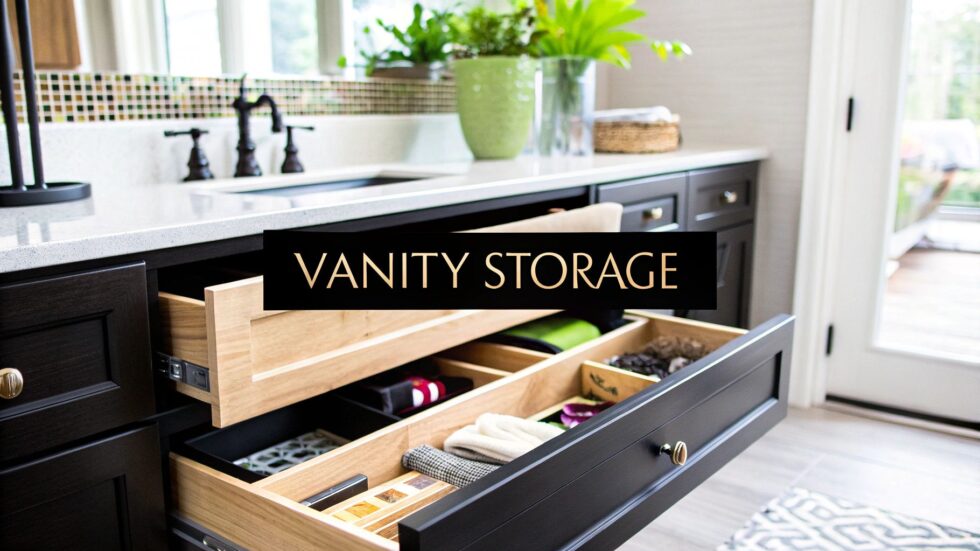 7 Genius Bathroom Vanity Storage Ideas for 2025 | Sinclair Cabinets ...