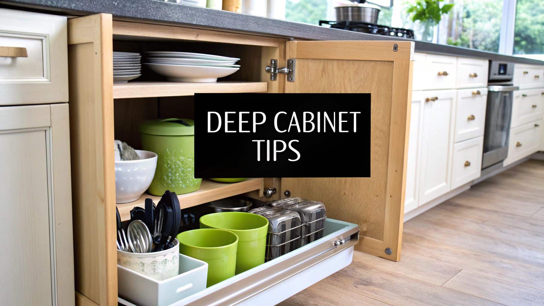 How to Organize Deep Kitchen Cabinets: Clever Space-Saving Tips